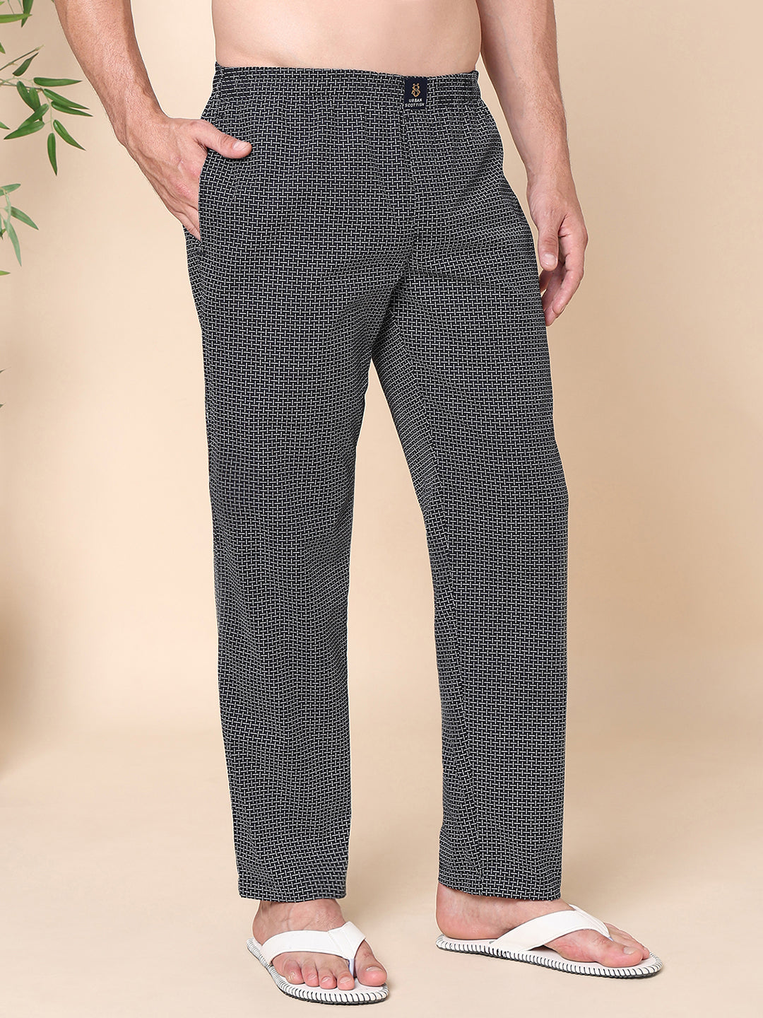 Men's Lounge Pants - 2-Pack, 100% Cotton, Side Pockets