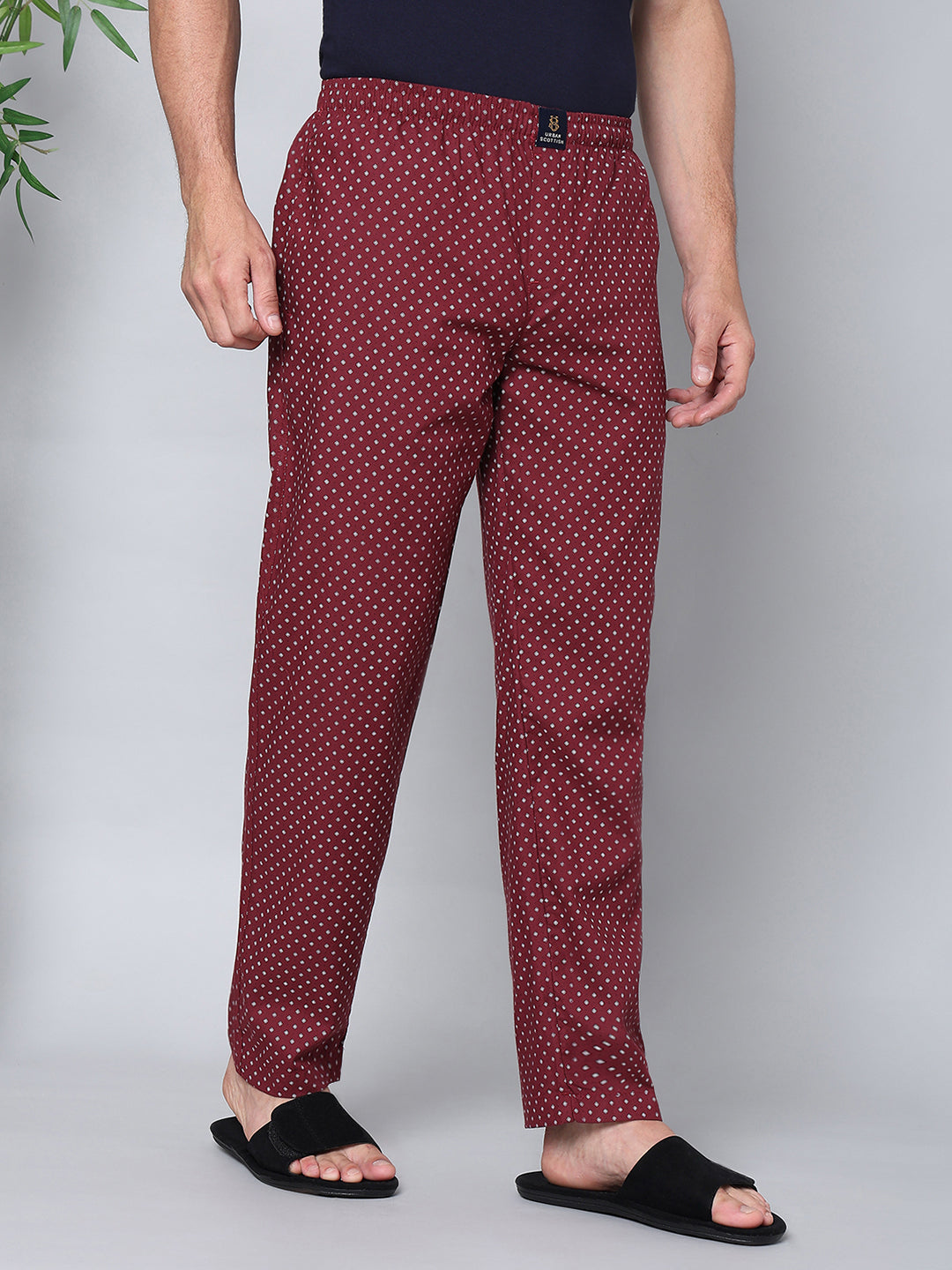 Men's Lounge Pants - 2-Pack, 100% Cotton, Side Pockets