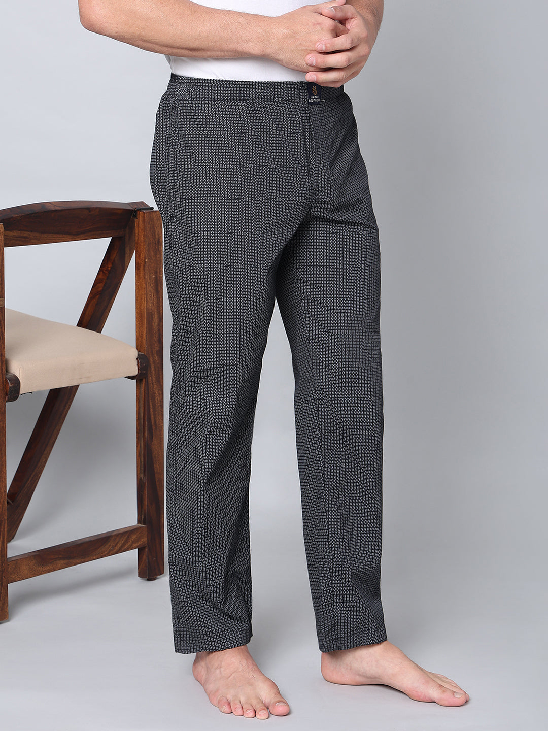 Men's Lounge Pants - 2-Pack, 100% Cotton, Side Pockets