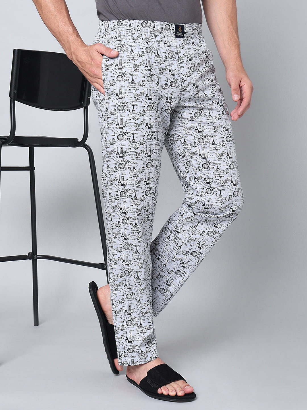 Men's Lounge Pants - 2-Pack, 100% Cotton, Side Pockets