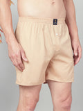 Men’s 100% Cotton Solid Boxers Shorts With Side Pockets (Pack of 2)