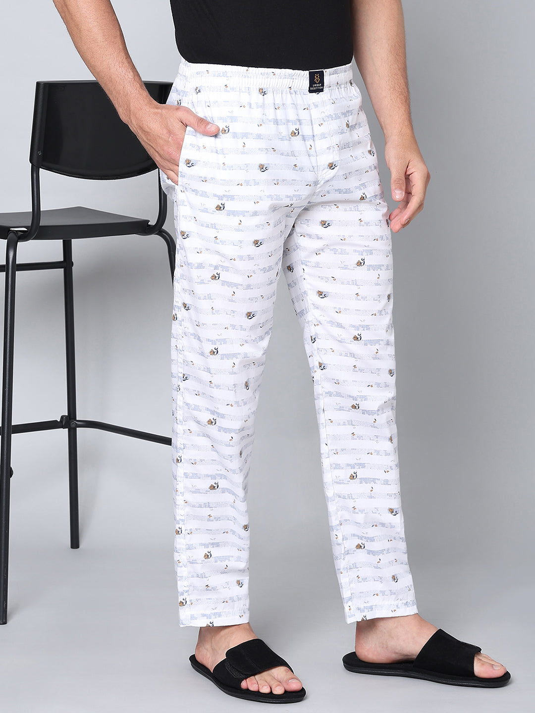 Men's Lounge Pants - 2-Pack, 100% Cotton, Side Pockets