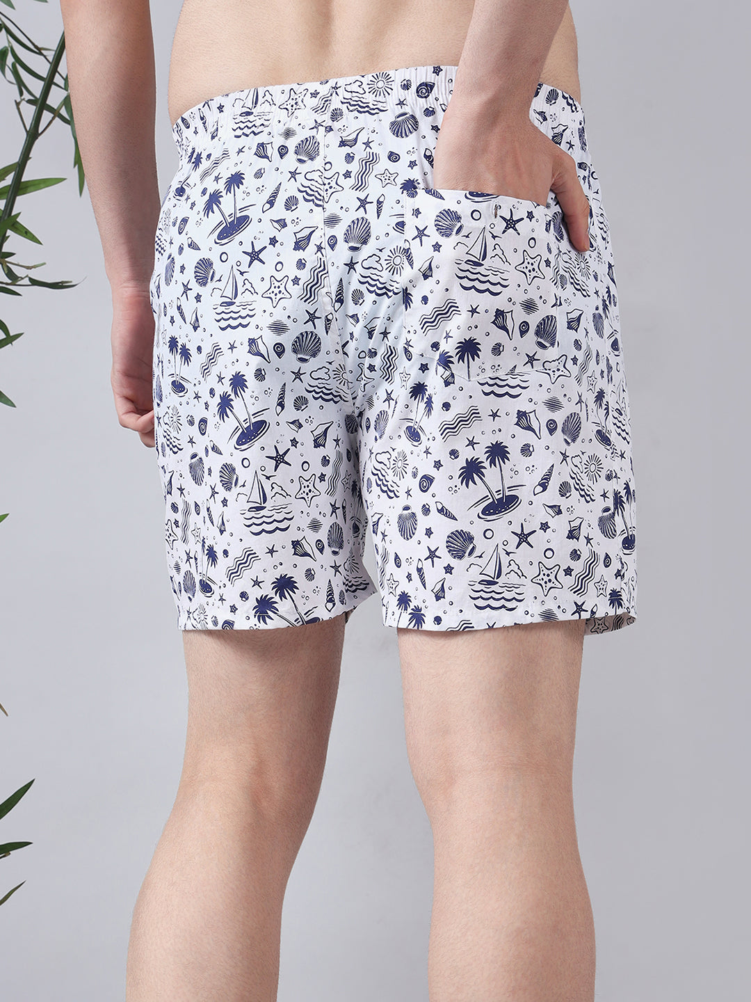 Men Pack Of 4 Printed Pure Cotton Boxers