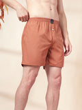 Men’s 100% Cotton Solid Boxers Shorts With Side Pockets (Pack of 2)
