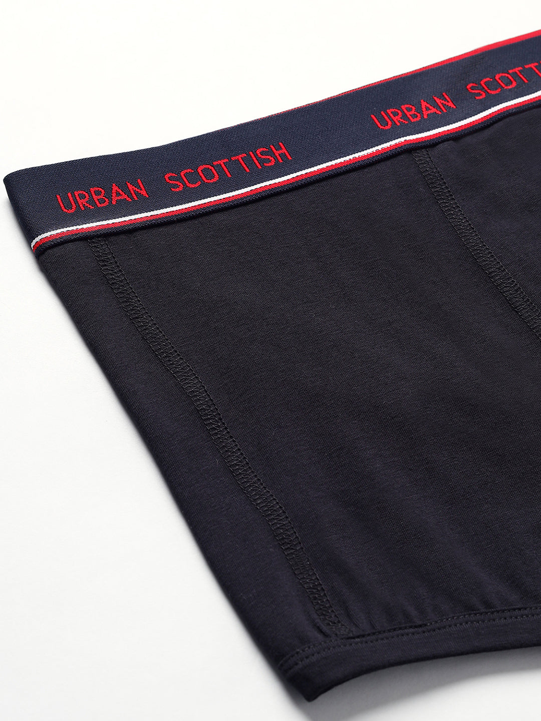Men's Solid Cotton Stretch Trunks (Pack of 2)