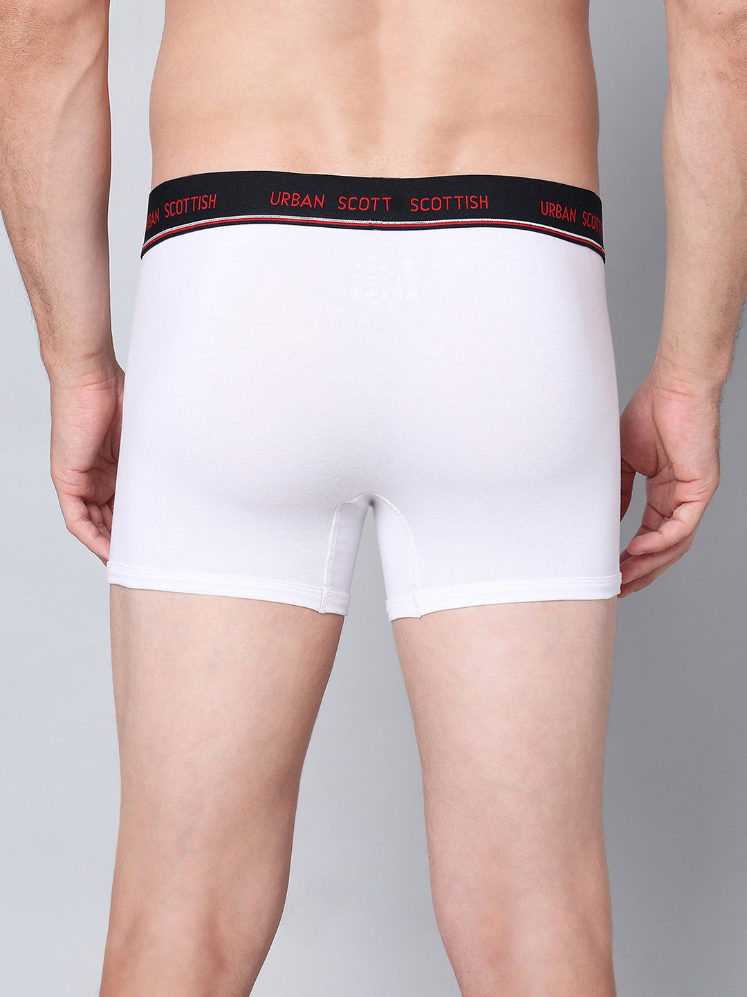 Men's Solid Cotton Stretch Trunks (Pack of 5)