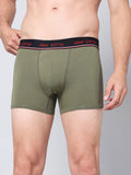 Men's Solid Cotton Stretch Trunks (Pack of 5)