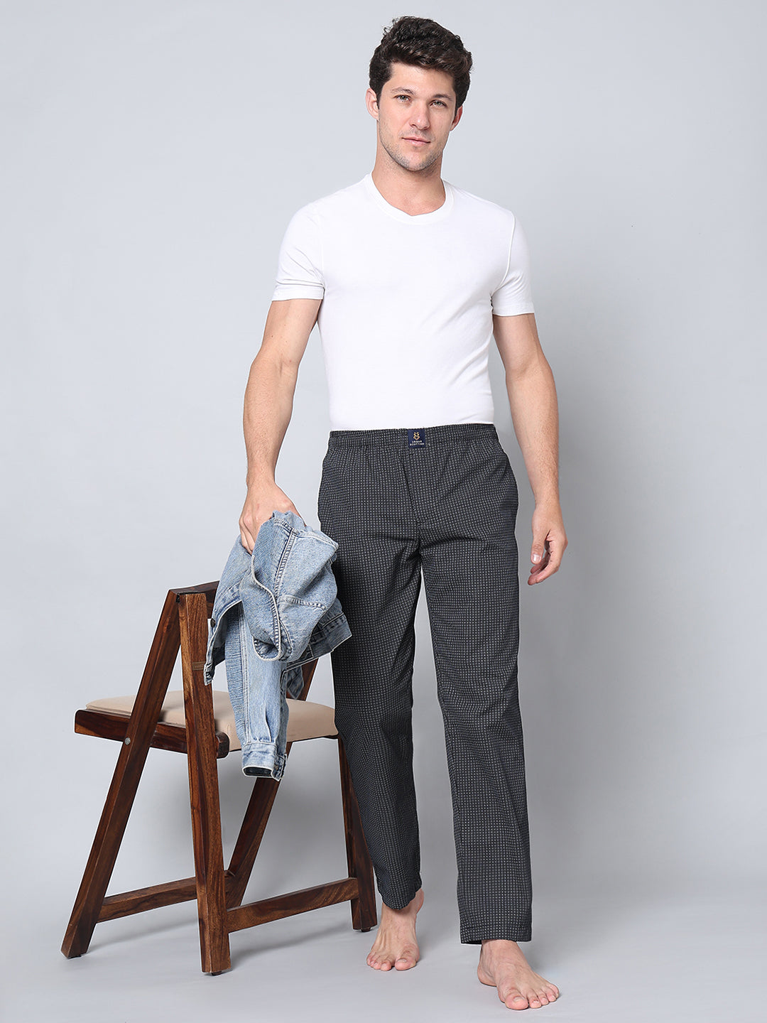Men's Lounge Pants - 2-Pack, 100% Cotton, Side Pockets