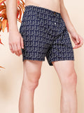 Men’s 100% Cotton Printed Boxers Shorts With Side Pockets (Pack of 2)