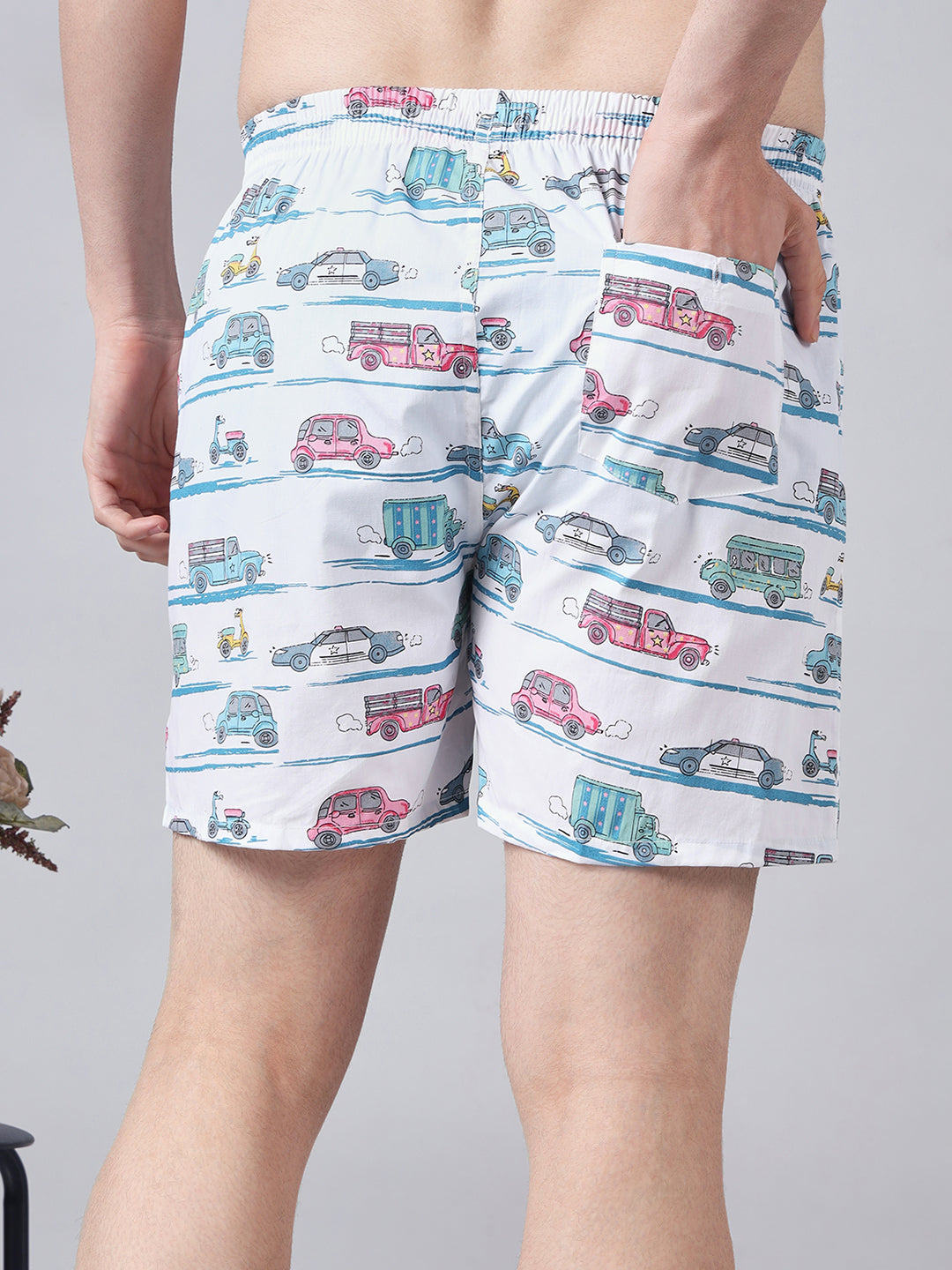 Men Pack Of 4 Printed Pure Cotton Boxers