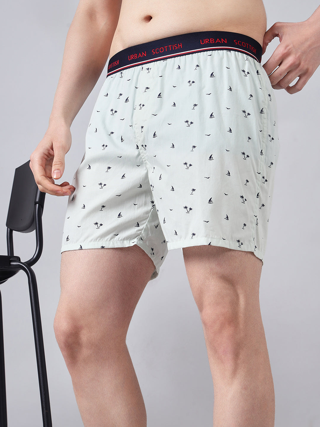 Men Pack Of 4 Printed Pure Cotton Boxers
