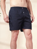Men’s 100% Cotton Solid Boxers Shorts With Side Pockets (Pack of 2)