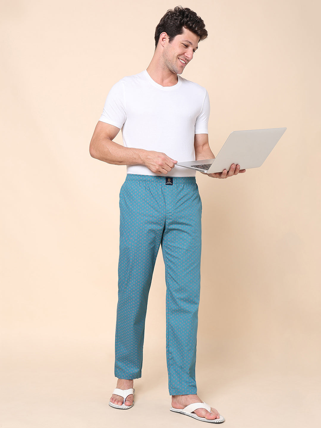Men's Lounge Pants - 2-Pack, 100% Cotton, Side Pockets