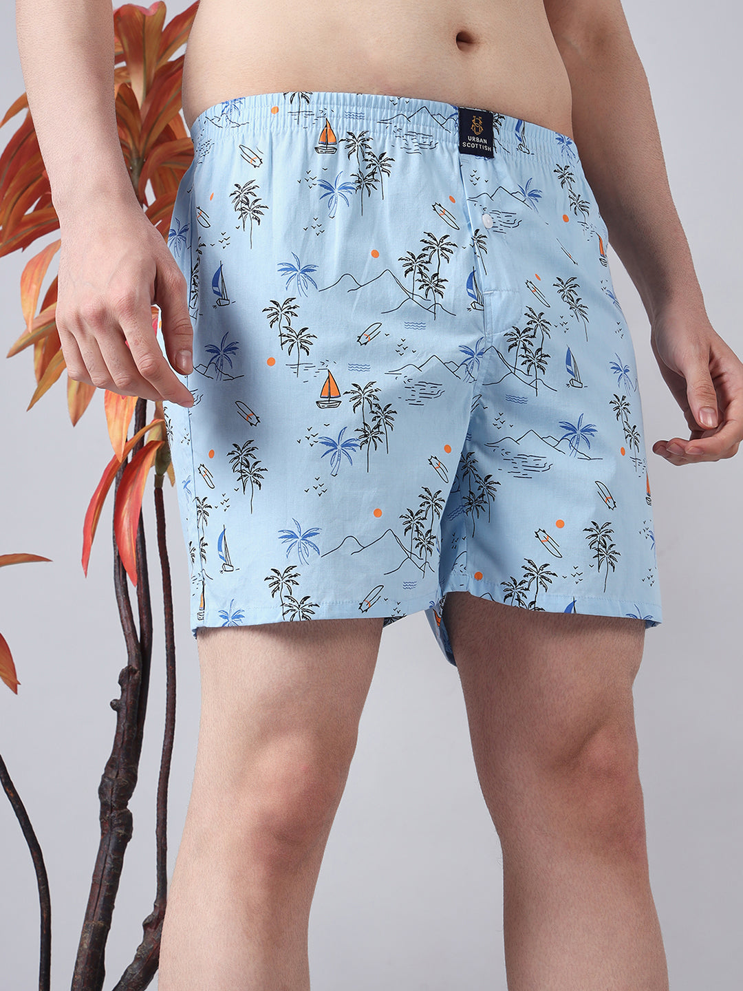 Men Pack Of 4 Printed Pure Cotton Boxers
