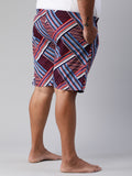 Men's Multicolor, 100% Cotton, Printeded, Regular Fit, Inner Elastic, Mid-Rise, Plus Size Boxers