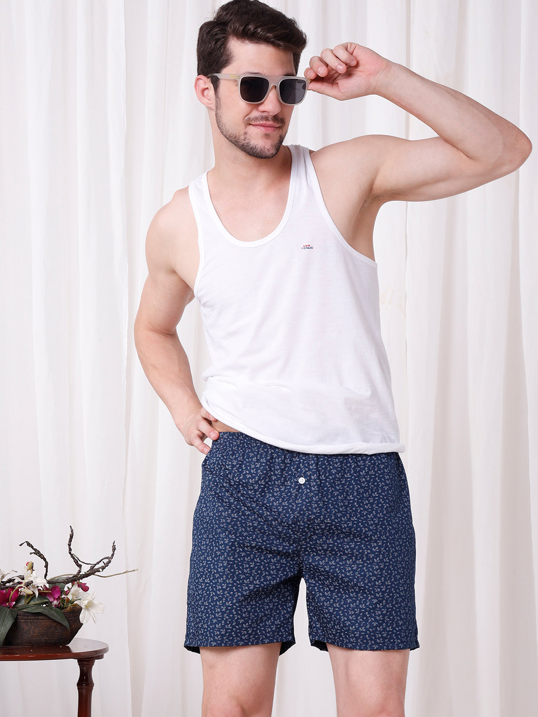 Men's Multicolor, 100% Cotton, printed, Regular Fit,  Inner Elastic, Mid-Rise, Boxers- Pack of 3