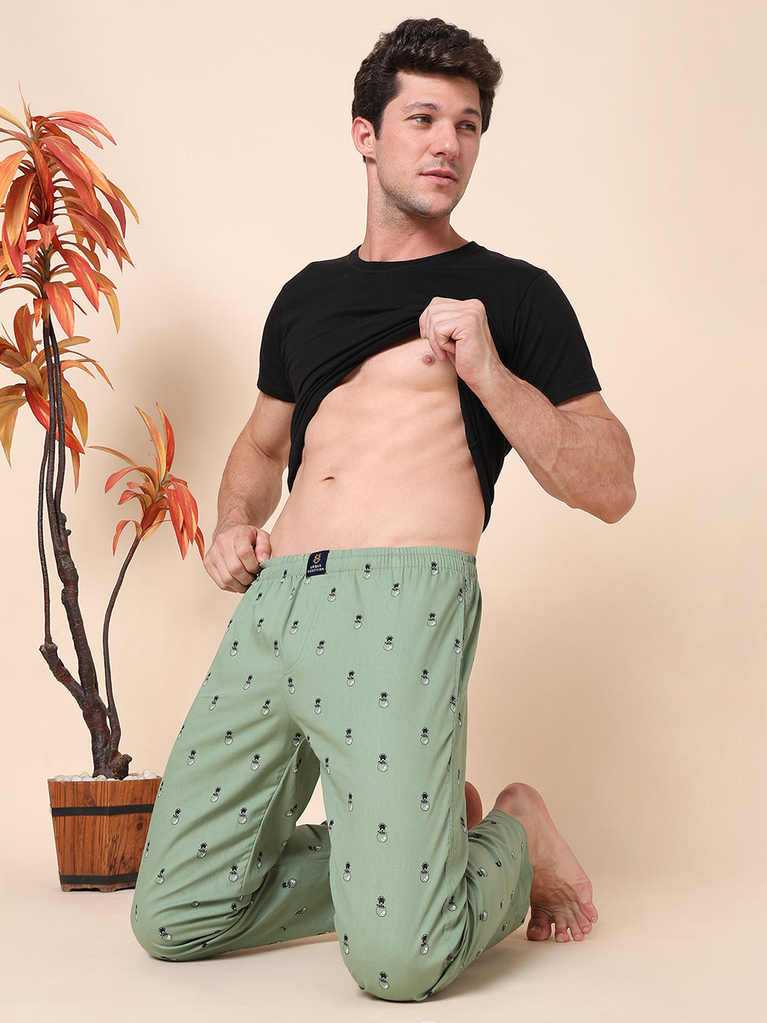 Men's Lounge Pants - 2-Pack, 100% Cotton, Side Pockets