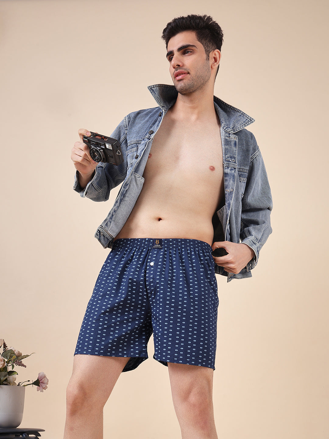 Men Pack Of 4 Printed Pure Cotton Boxers