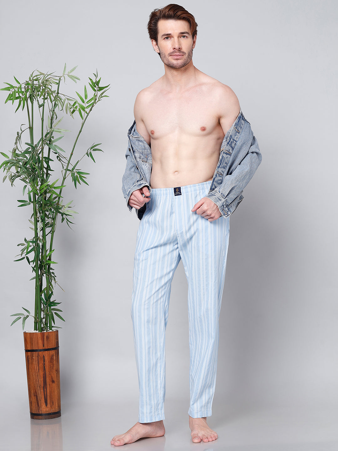 Men's Lounge Pants - 2-Pack, 100% Cotton, Side Pockets