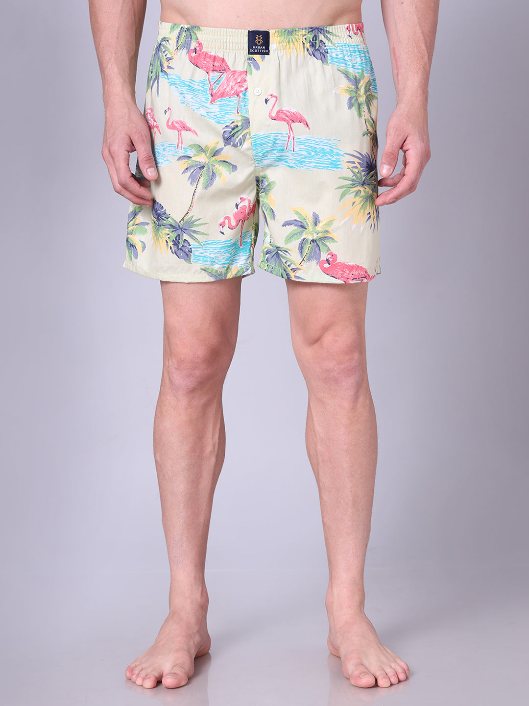 Multi Men's Cotton Printed Boxer