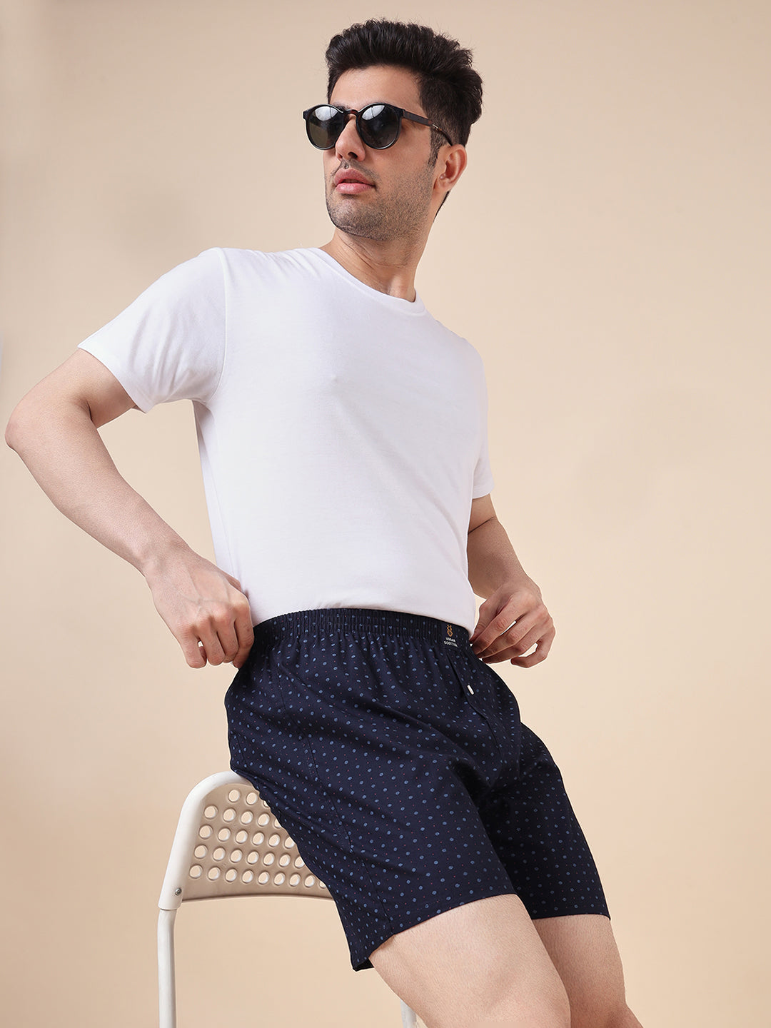 Men Pack Of 4 Printed Pure Cotton Boxers