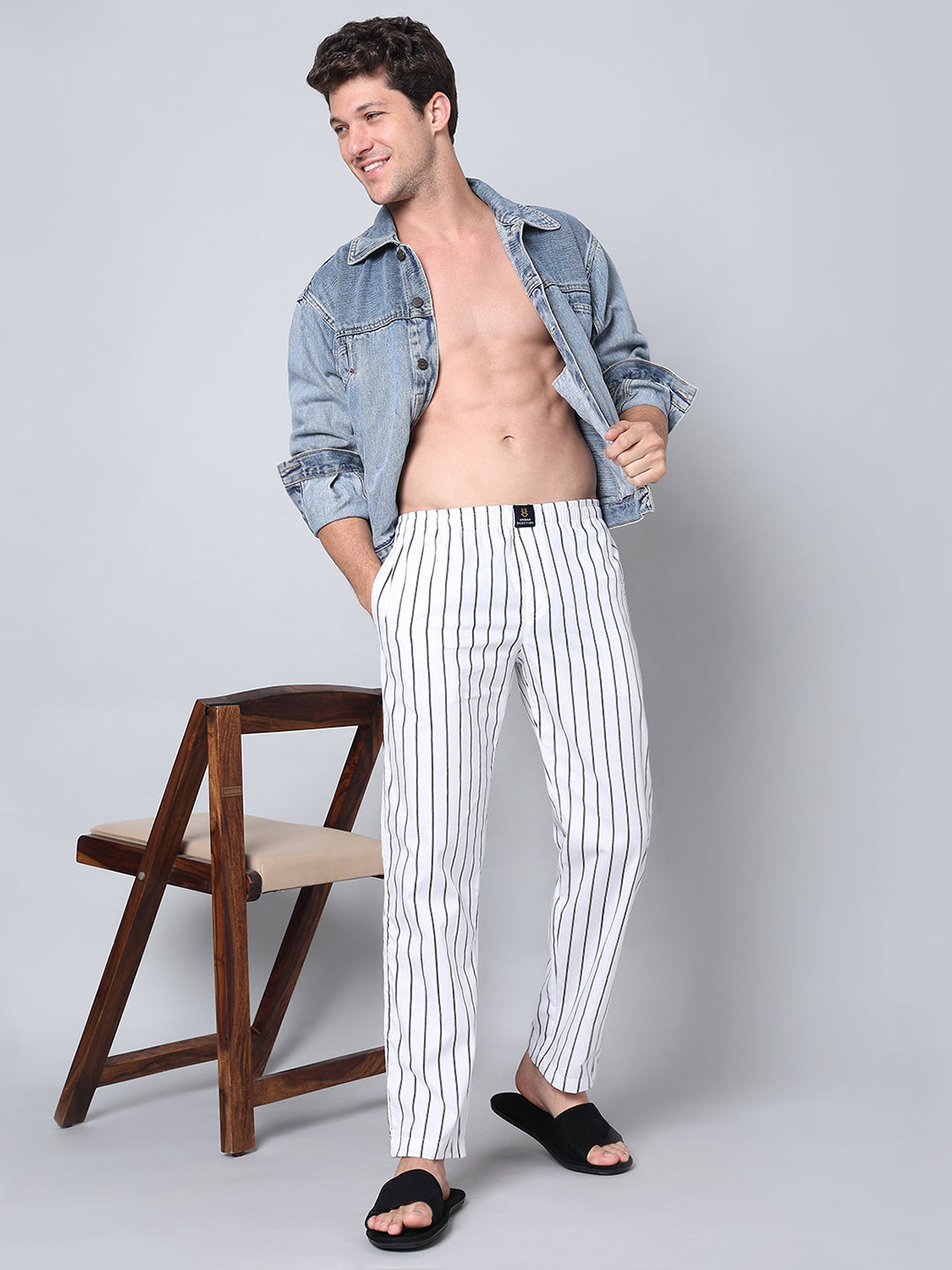 Men's Lounge Pants - 2-Pack, 100% Cotton, Side Pockets