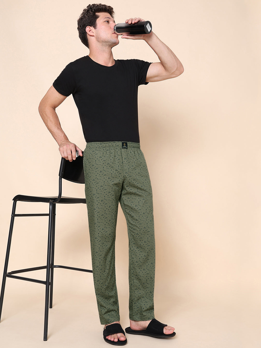 Men's Lounge Pants - 2-Pack, 100% Cotton, Side Pockets
