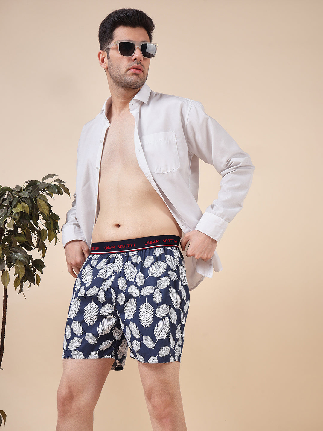 Men Pack Of 4 Printed Pure Cotton Boxers