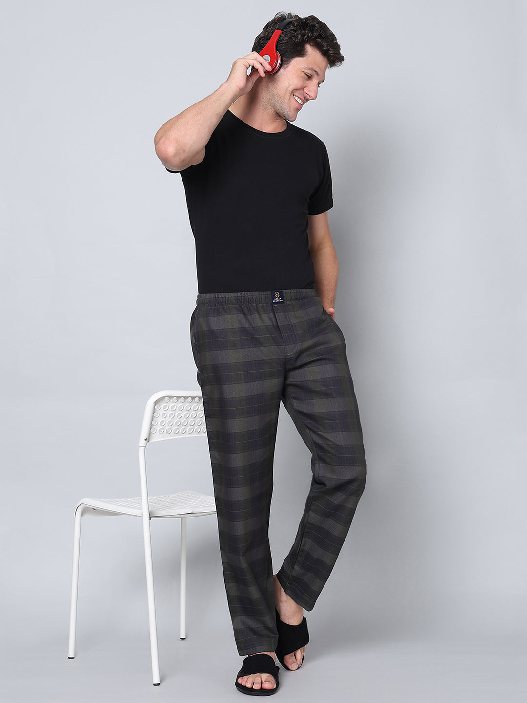 Men's Lounge Pants - 2-Pack, 100% Cotton, Side Pockets