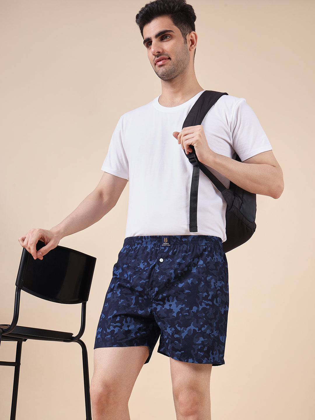 Men Pack Of 4 Printed Pure Cotton Boxers