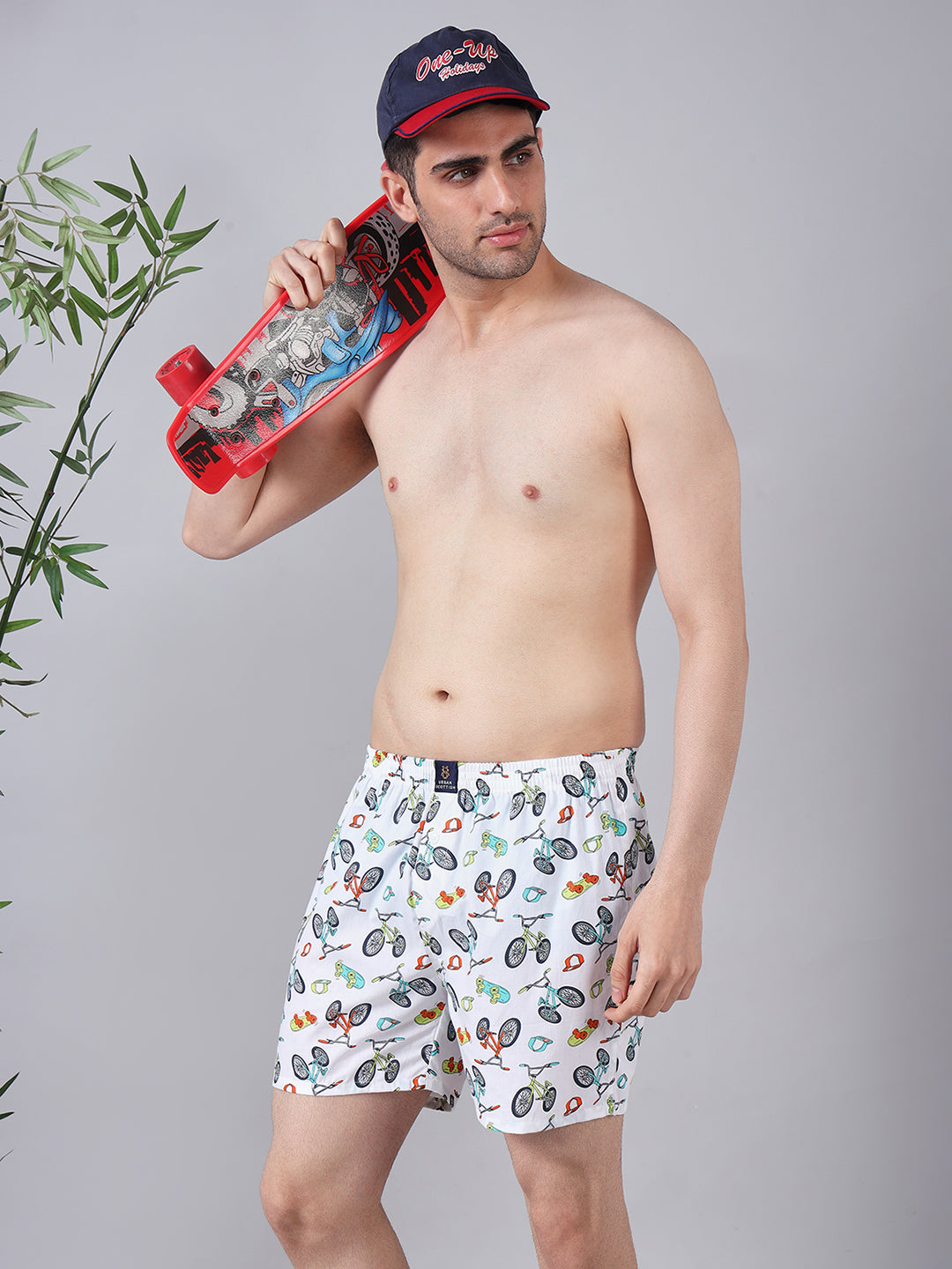 Men Pack Of 4 Printed Pure Cotton Boxers