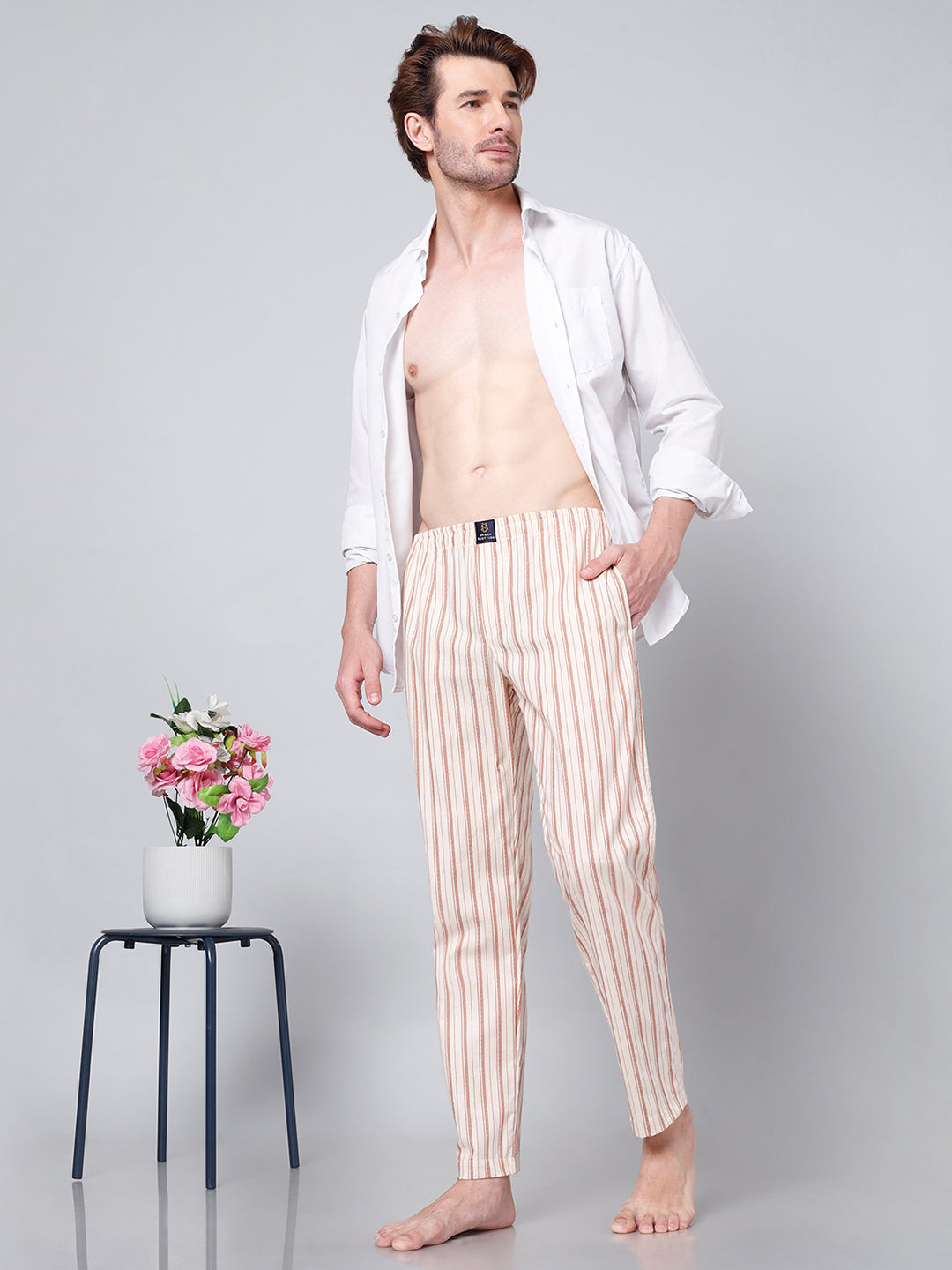 Men's Lounge Pants - 2-Pack, 100% Cotton, Side Pockets