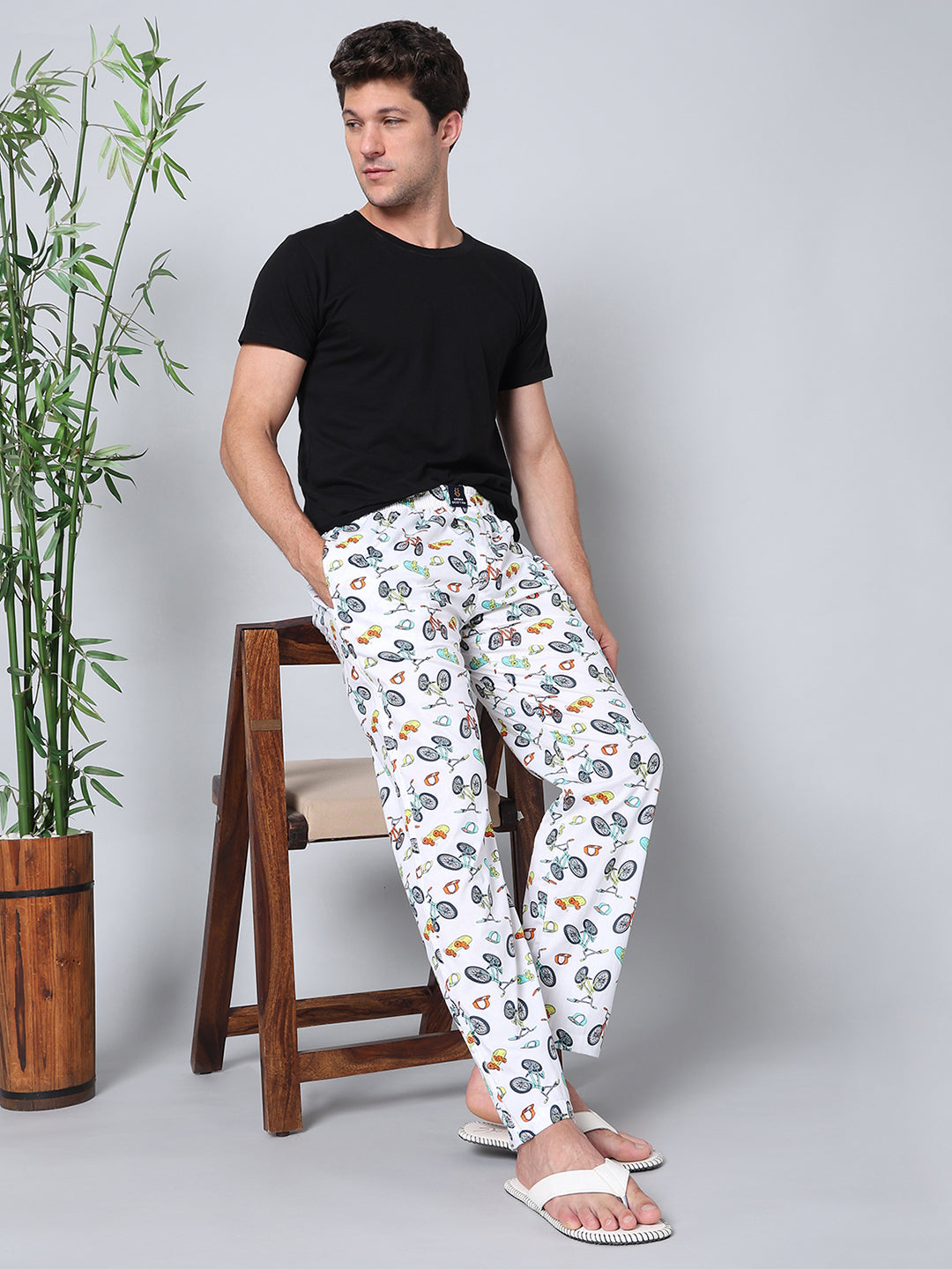 Men's Lounge Pants - 2-Pack, 100% Cotton, Side Pockets