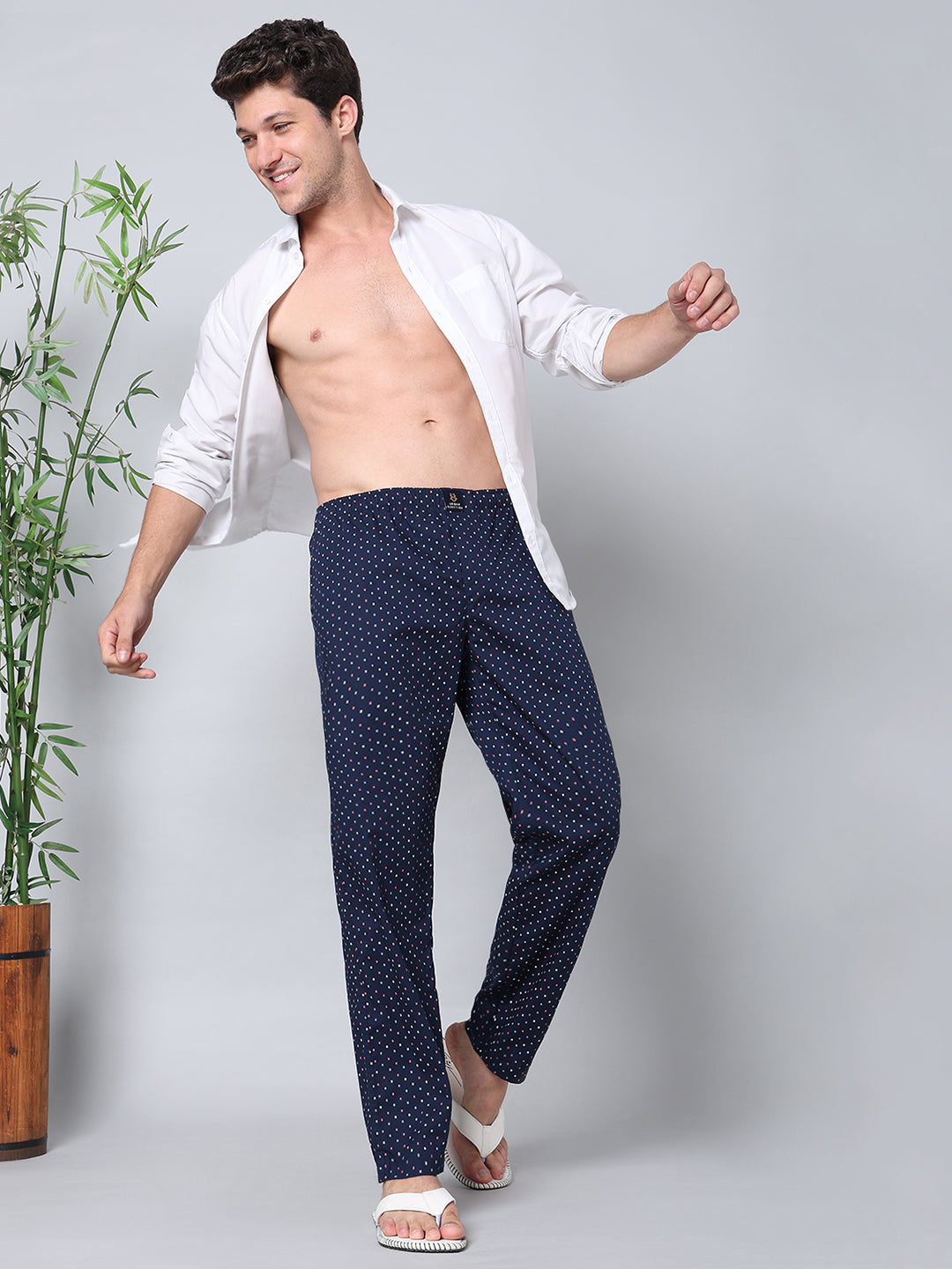 Men's Lounge Pants - 2-Pack, 100% Cotton, Side Pockets