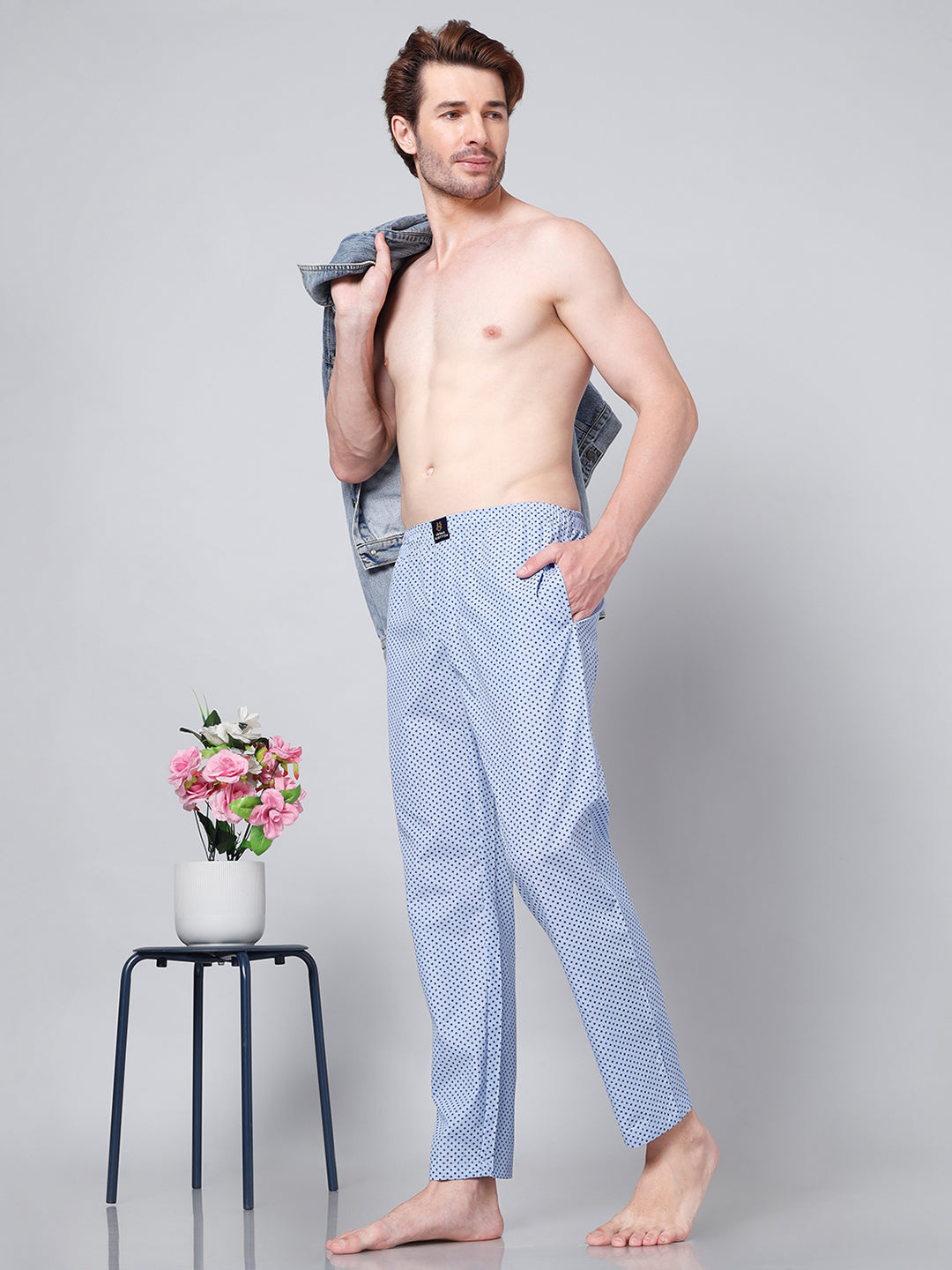 Men's Lounge Pants - 2-Pack, 100% Cotton, Side Pockets