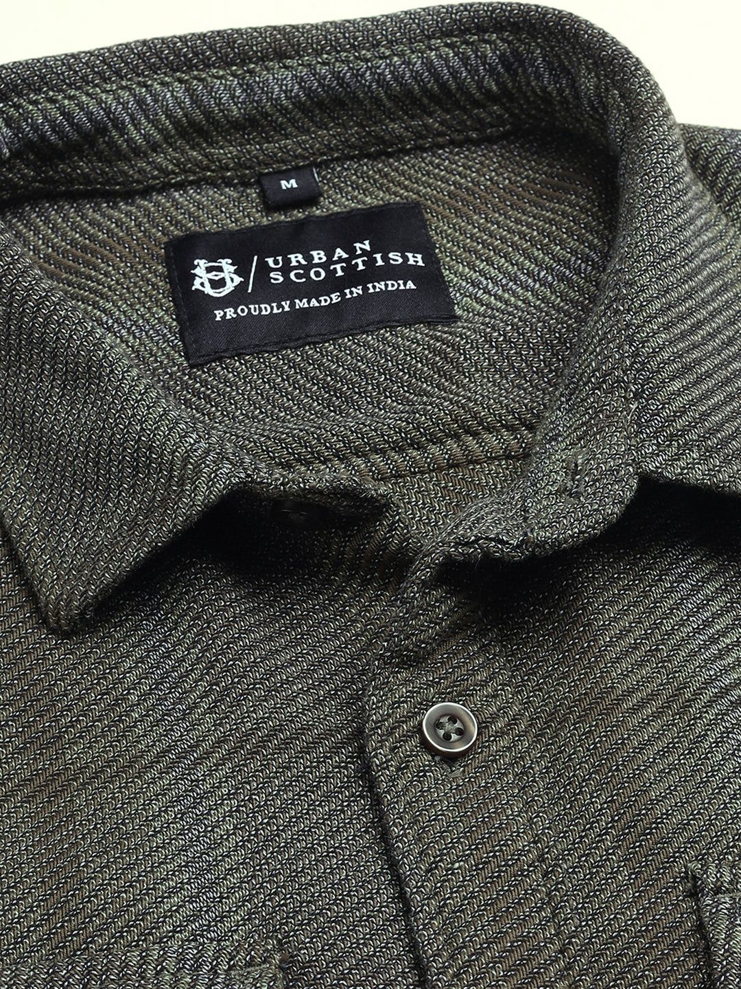 Men Plaid Flannel 3ply Cotton Casual Shacket