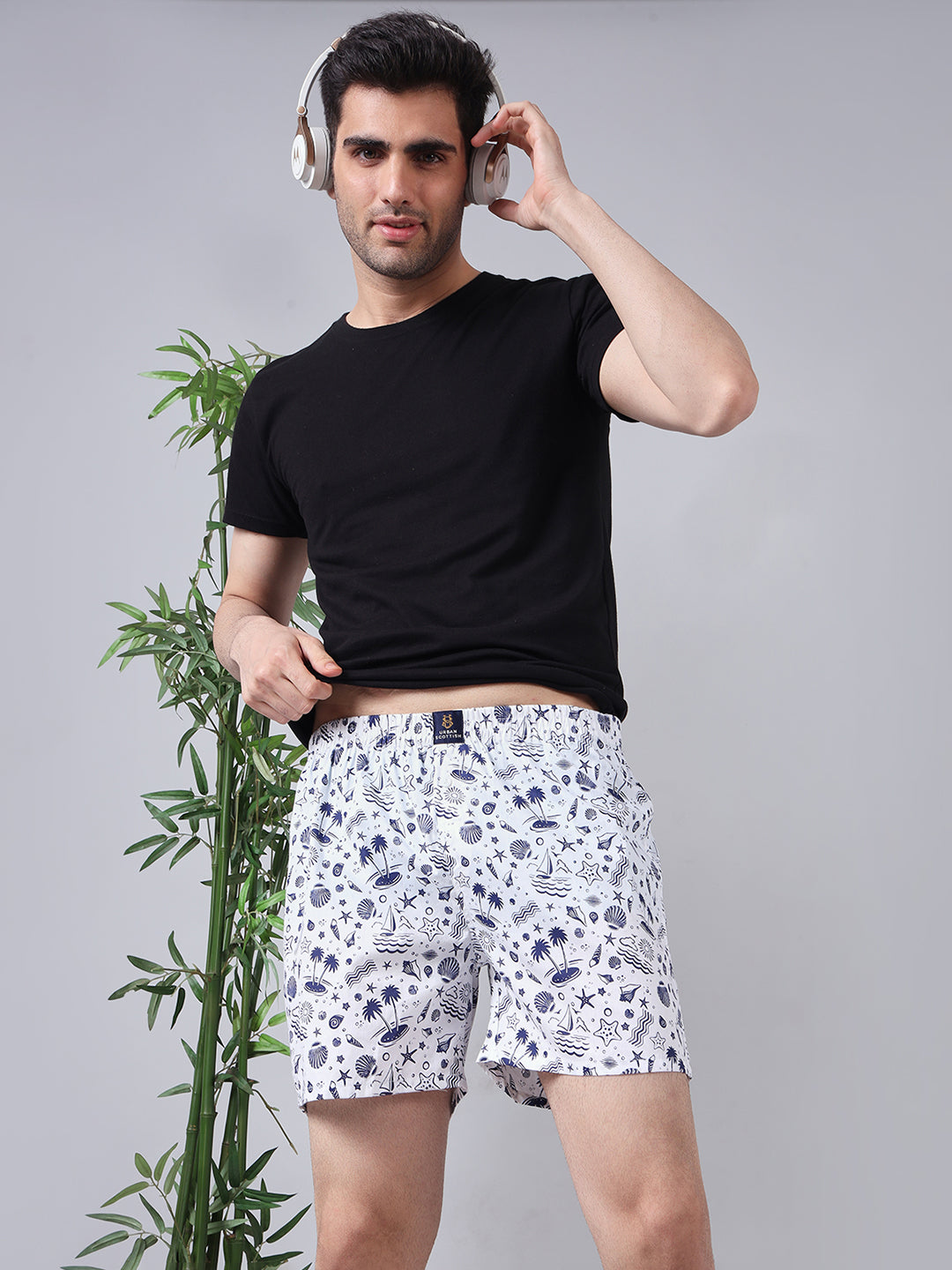 Men Pack Of 4 Printed Pure Cotton Boxers