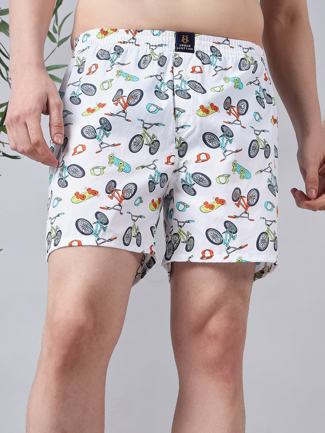 Men Pack Of 4 Printed Pure Cotton Boxers