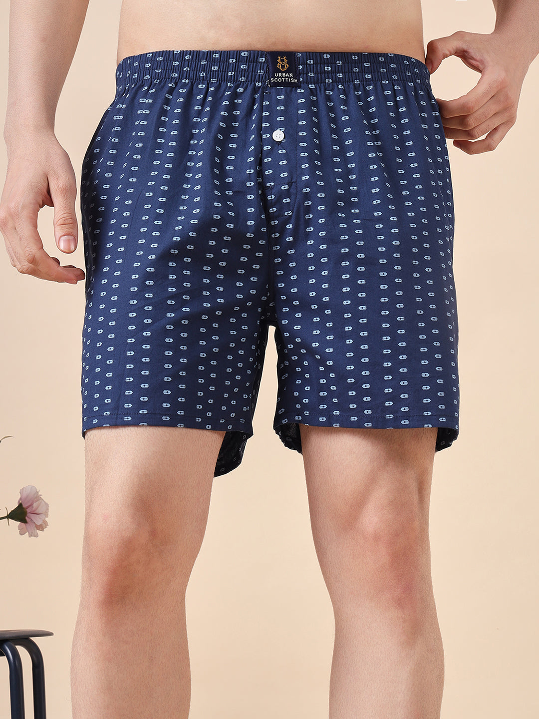Men Pack Of 4 Printed Pure Cotton Boxers