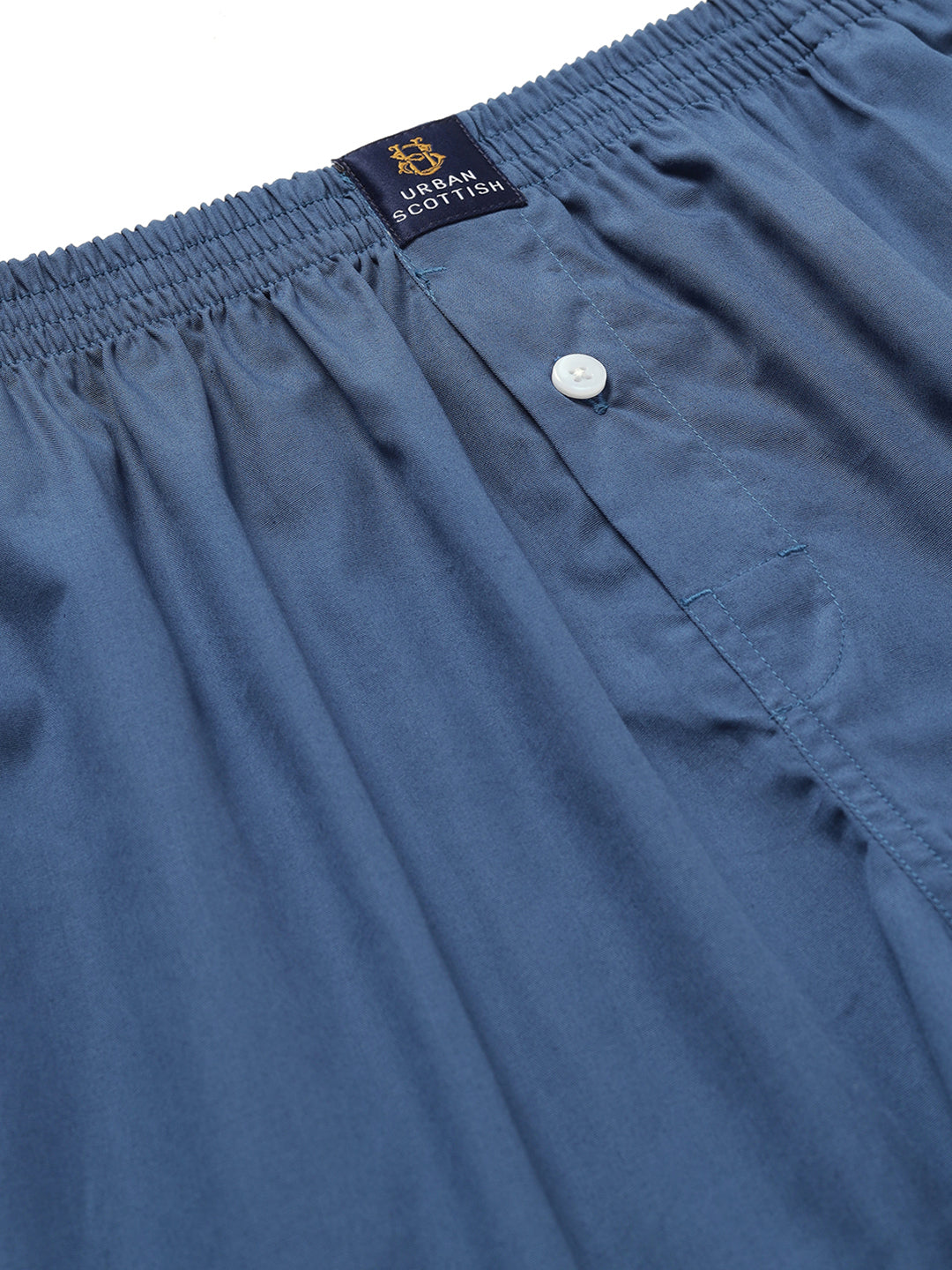 Men’s 100% Cotton Solid Boxers Shorts With Side Pockets (Pack of 2)