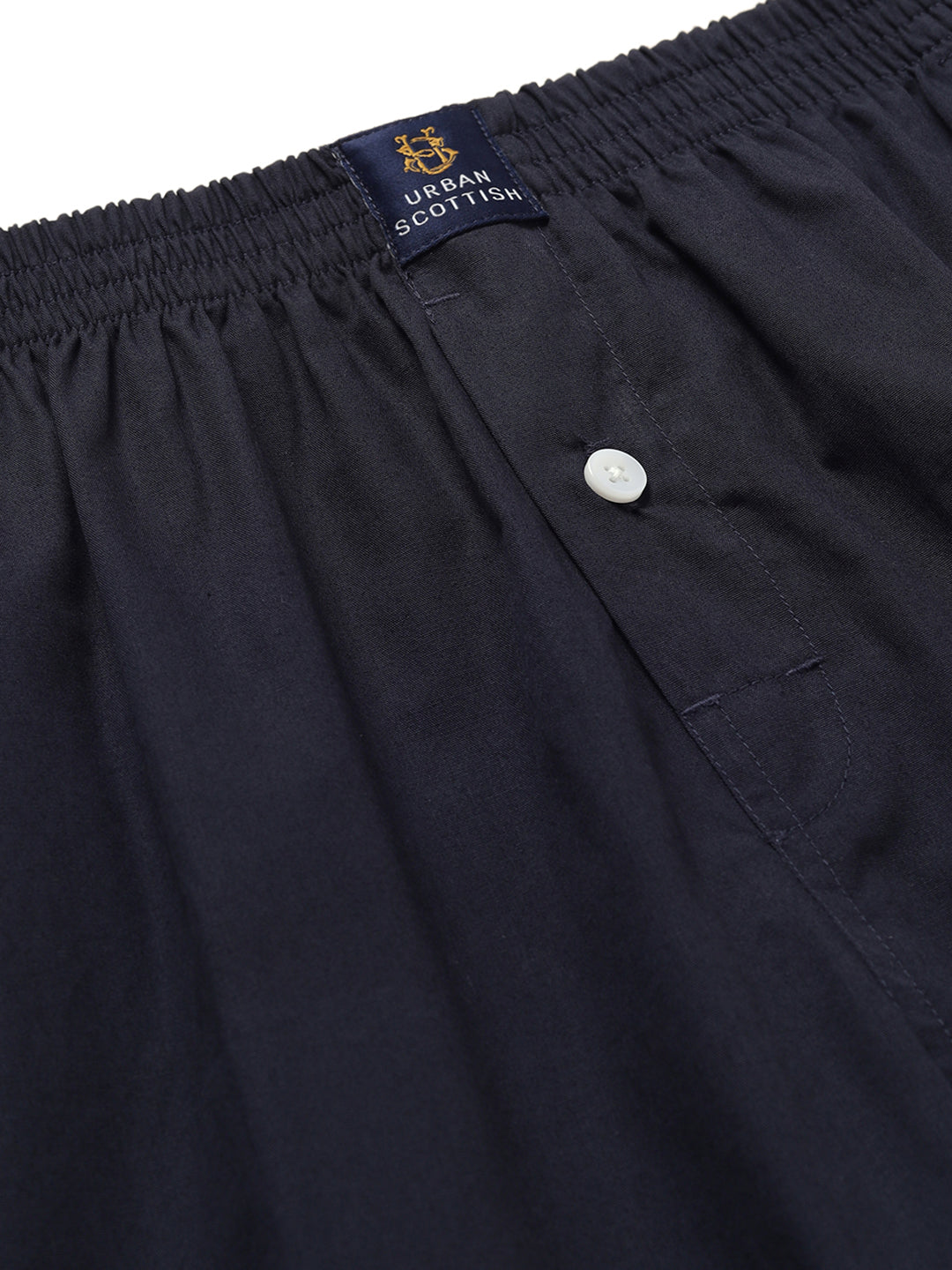 Men’s 100% Cotton Solid Boxers Shorts With Side Pockets (Pack of 2)