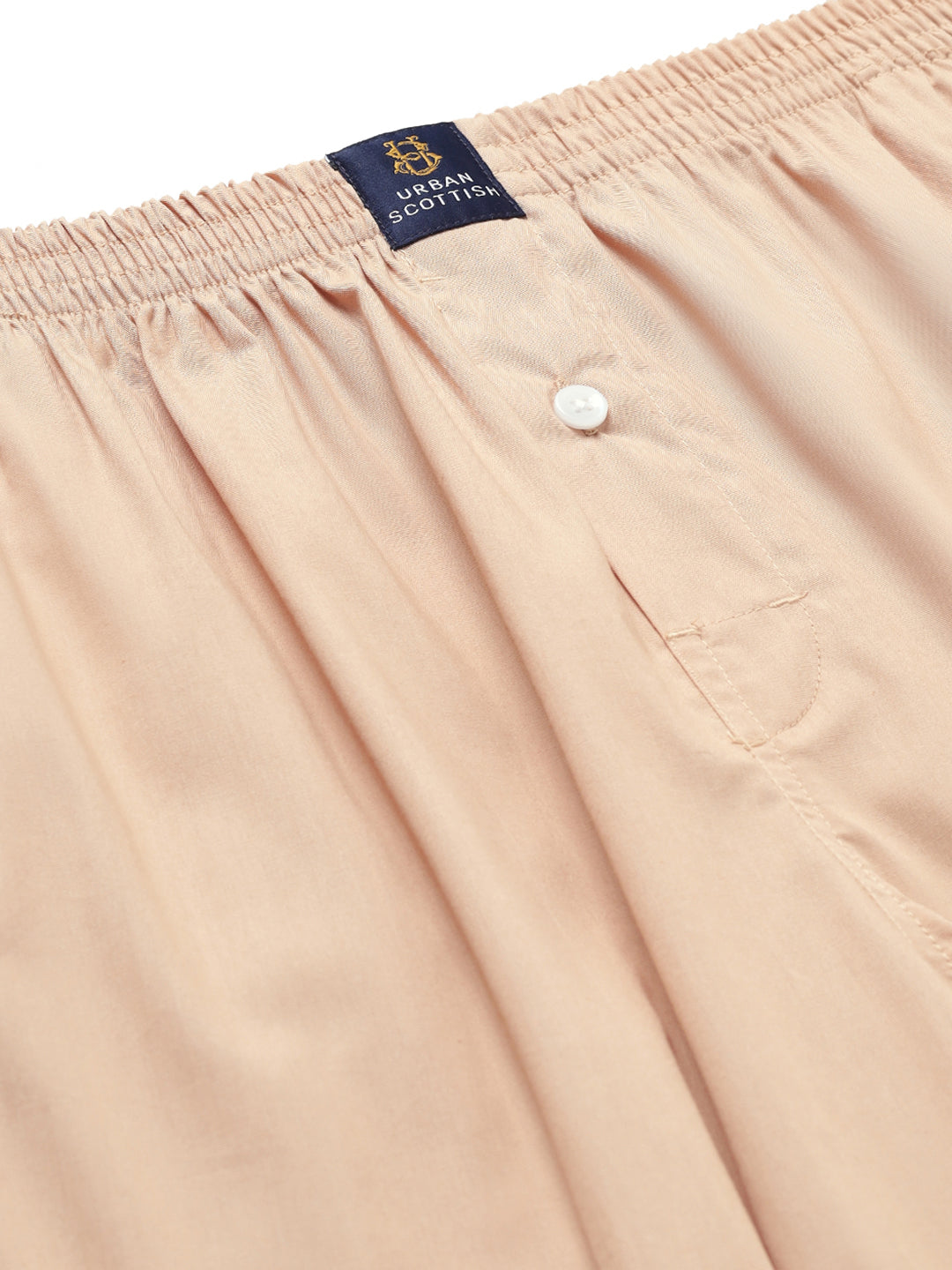Men’s 100% Cotton Solid Boxers Shorts With Side Pockets (Pack of 2)