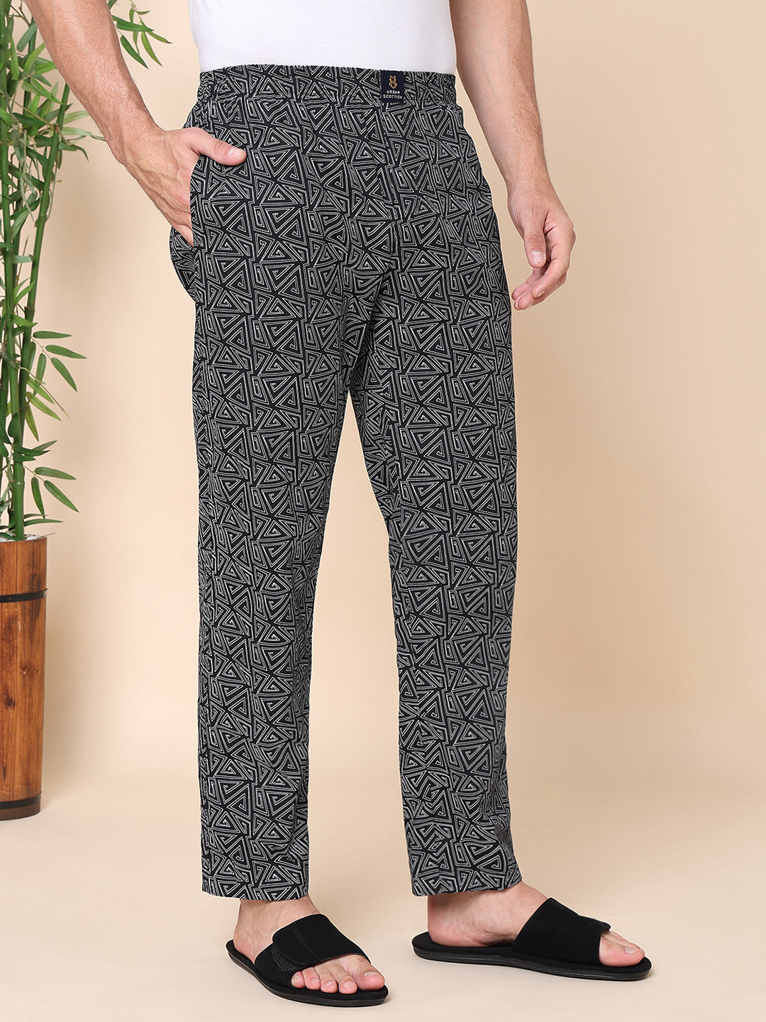 Men's Lounge Pants - 2-Pack, 100% Cotton, Side Pockets