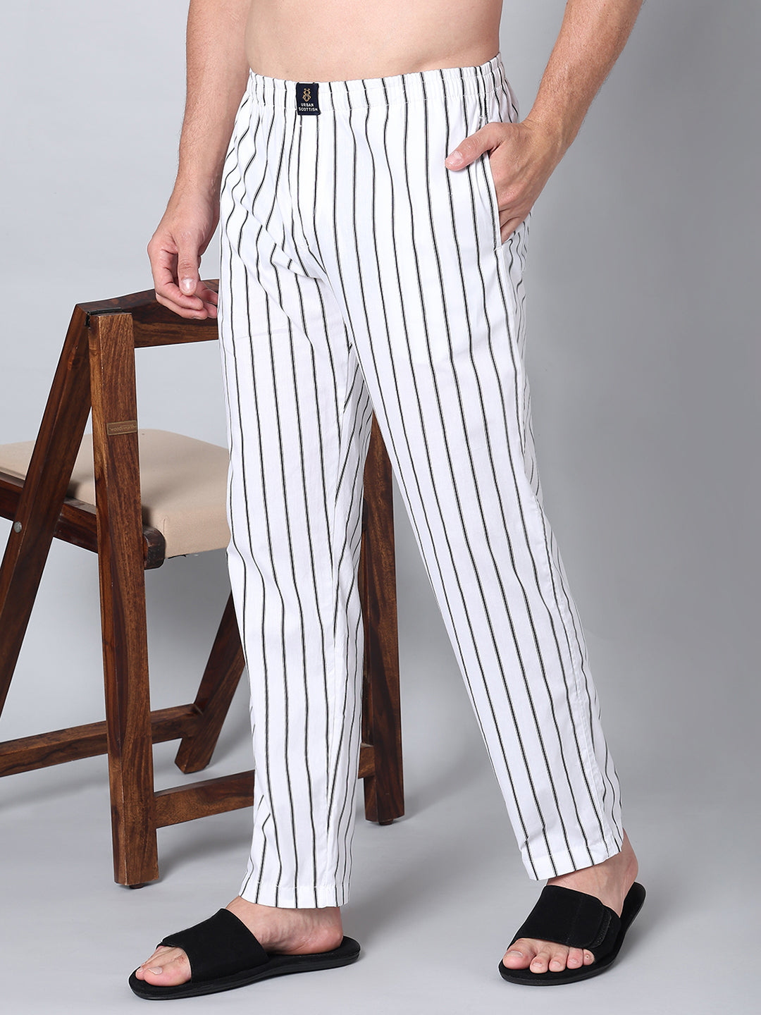 Men's Lounge Pants - 2-Pack, 100% Cotton, Side Pockets