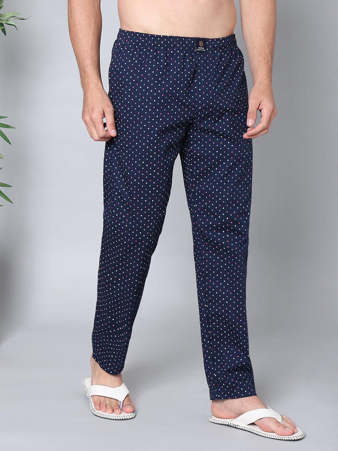 Men's Lounge Pants - 2-Pack, 100% Cotton, Side Pockets