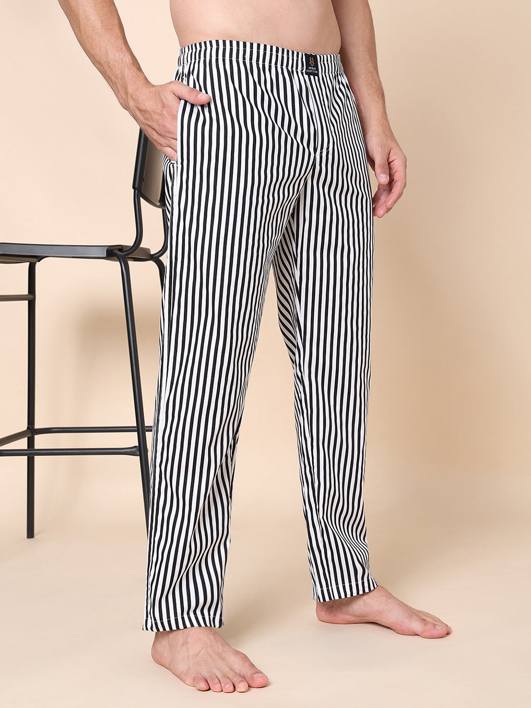 Men's Lounge Pants - 2-Pack, 100% Cotton, Side Pockets