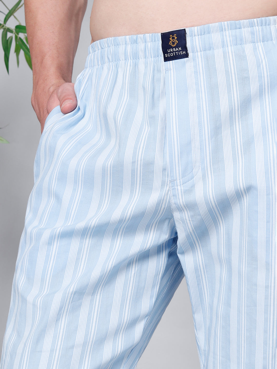 Men's Lounge Pants - 2-Pack, 100% Cotton, Side Pockets