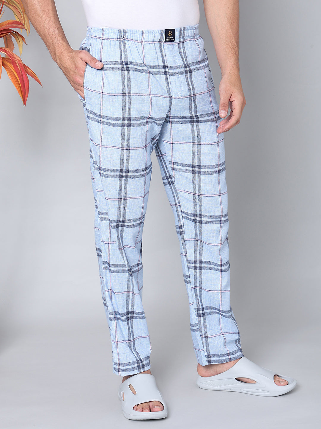 Men's Lounge Pants - 2-Pack, 100% Cotton, Side Pockets