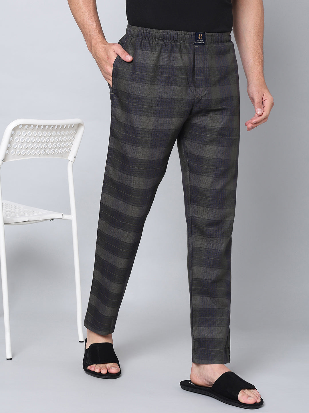 Men's Lounge Pants - 2-Pack, 100% Cotton, Side Pockets