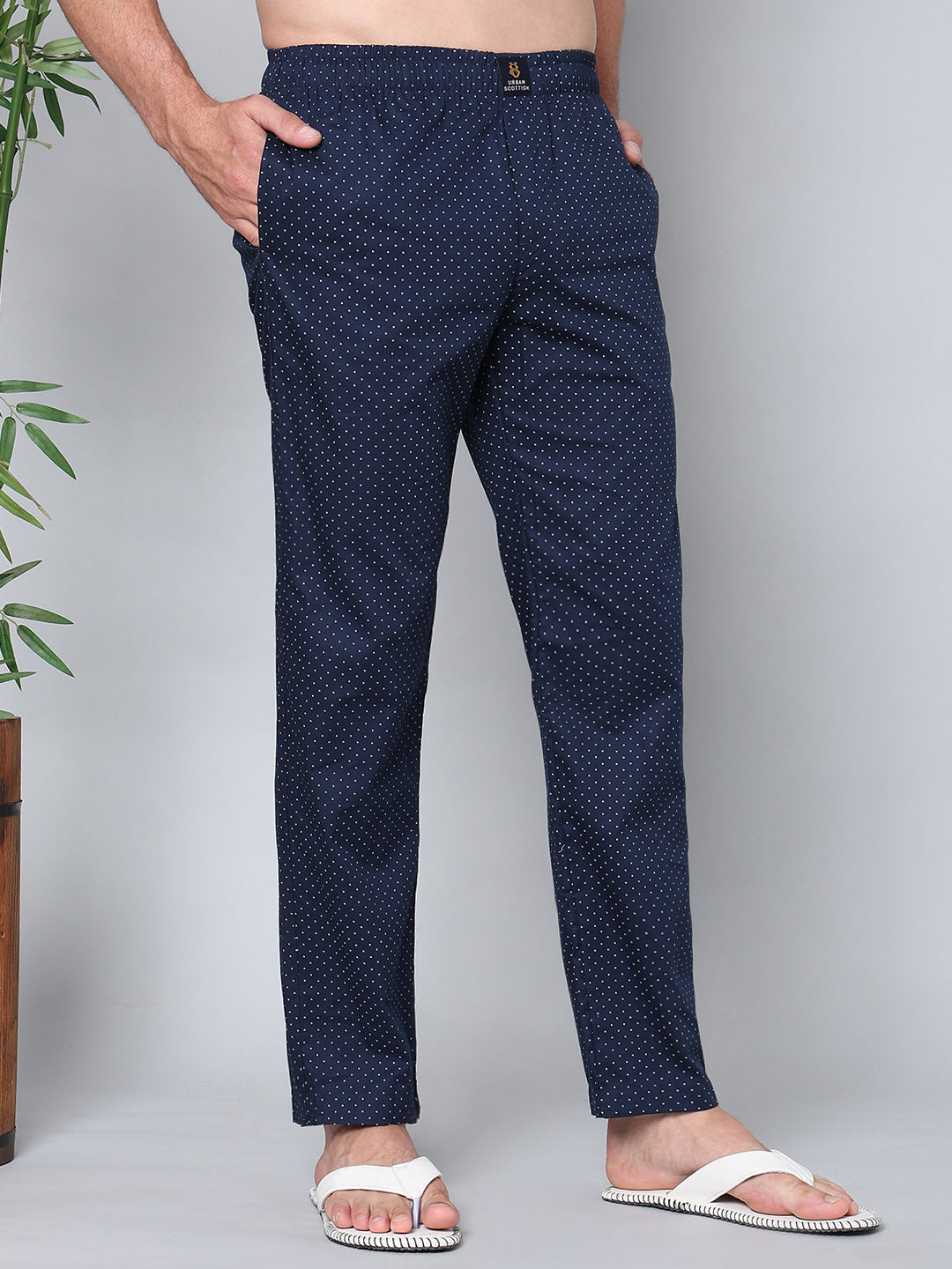Men's Lounge Pants - 2-Pack, 100% Cotton, Side Pockets